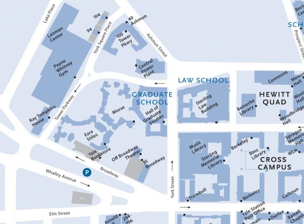 yale university campus map