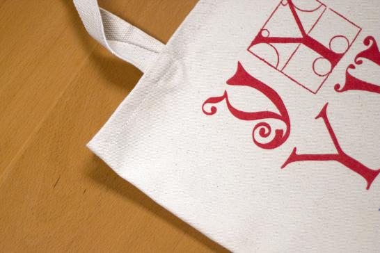 History of the Book tote bag.