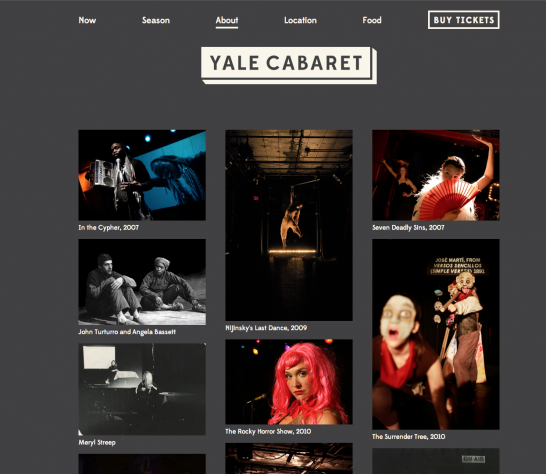 Yale Cabaret performance archive.