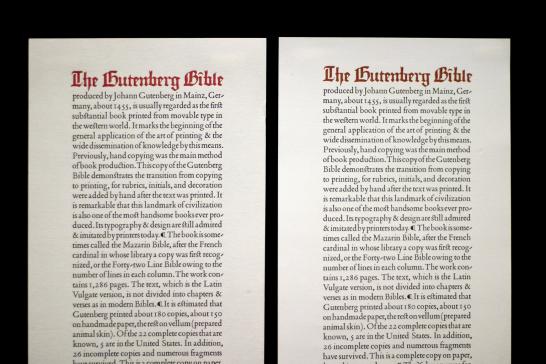 Gutenberg broadsides.
