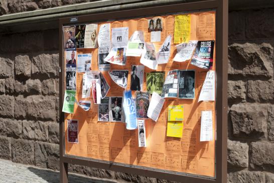 The installation on Old Campus.