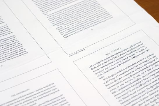 Yale type specimen, leading examples.