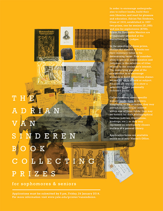 Van Sinderen Book Collecting Prize Poster