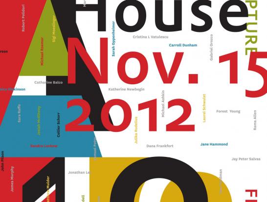 School of Art Open House poster, detail.