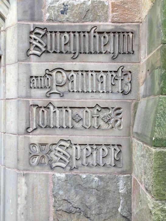 Sweynheym+Pannartz &amp; John of Speier.