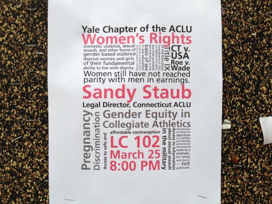 Yale ACLU poster.